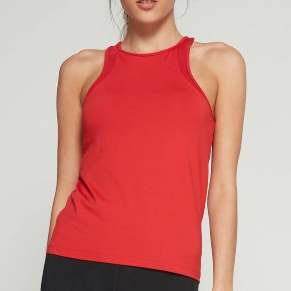 nwot Gapfit Mesh Sports halter tank top bra shelf - Picture 4 of 6